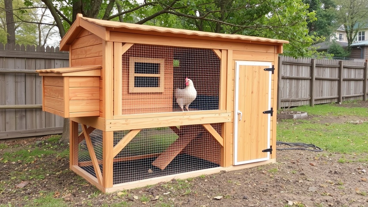 Assembly steps for a coop with run