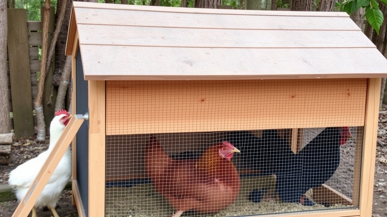 Weekly cleaning routine for a chicken coop